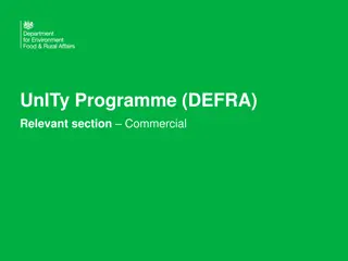 Transforming DEFRA's ICT Landscape: UnITy Programme Overview