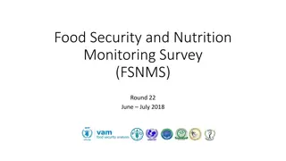 Food Security and Nutrition Monitoring Survey Round 22 Trends