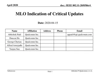 IEEE 802.11-20/0586r4 MLO Indication of Critical Updates