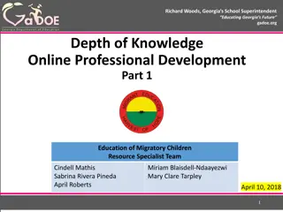 Understanding Depth of Knowledge in Education