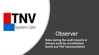 Roles and Responsibilities of Auditors and Observers in the Audit Process