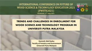 Trends and Challenges in Wood Science and Technology Education