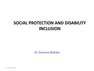 Social Protection and Disability Inclusion