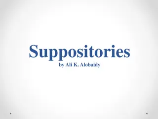 Suppositories: Types, Preparation, and Mold Calibration