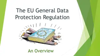 The EU General Data Protection Regulation (EU GDPR)