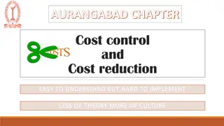 Cost Control and Cost Reduction Strategies in Business: Understanding Implementation Challenges