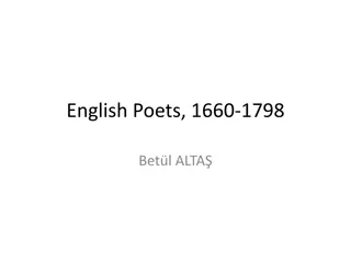 English Poets of the 17th and 18th Centuries