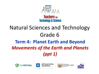 Movements of Earth and Planets in Grade 6 Natural Sciences and Technology