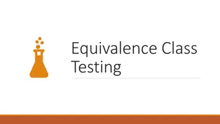 Equivalence Class Testing and Its Application in Software Testing