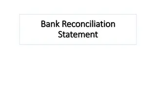 Bank Reconciliation Statements