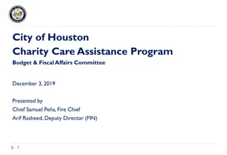 City of Houston Charity Care Assistance Program Overview