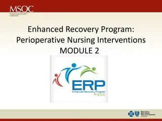 Enhanced Recovery Program: Nursing Interventions and Benefits