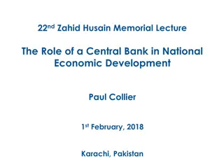 Role of Central Banks in Economic Development: Insights from Zahid Husain Memorial Lecture