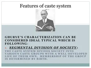 Features of Caste System: Ghurye's Characterization