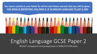 Understanding English Language GCSE Paper 2