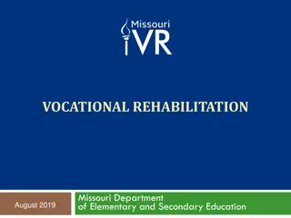 Vocational Rehabilitation Services Provided by Missouri Department of Elementary and Secondary Education