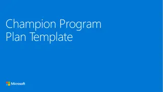 Effective Champion Program Strategies for Successful Adoption Planning