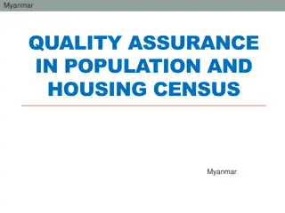 Myanmar Population and Housing Census Quality Assurance