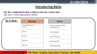 Ratios: Writing, Simplifying, and Comparing