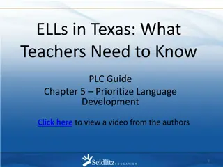 Strategies for Language Development in Teaching ELLs