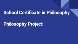 Philosophy Project: Exploring Ideas, Debates, and Research