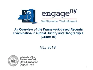 Overview of Framework-based Regents Examination in Global History and Geography II