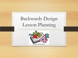 Effective Lesson Planning through Backwards Design Approach