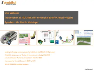 Introduction to ISO 26262 for Functional Safety Critical Projects with Mr. Martin Heininger