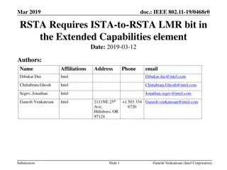 IEEE 802.11-19/0468r0 RSTA Requires ISTA-to-RSTA LMR Bit