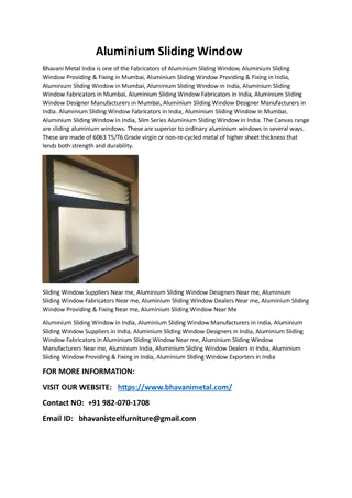 Aluminium Sliding Window Fabricators in Mumbai