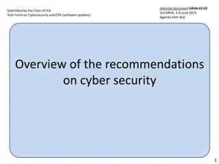 Overview of Cyber Security Recommendations for Vehicle Manufacturers