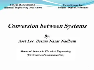 Digital Techniques for Number System Conversion in Electrical Engineering