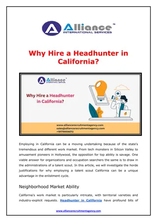 Why Hire a Headhunter in California