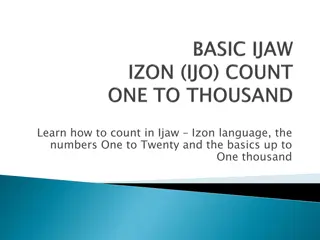 Learn How to Count in Ijaw Izon Language - Numbers, Basics, and More