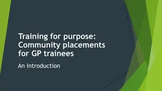 Enhancing GP Training Through Community Placements