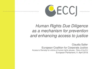 Enhancing Corporate Accountability through Human Rights Due Diligence