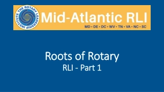 Roots of Rotary