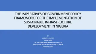 Sustainable Infrastructure Development Framework in Nigeria: Imperatives and Implementation