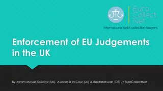 Enforcement of EU Judgements in the UK Post-Brexit: Legal Implications & Options