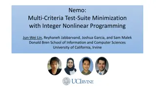 Multi-Criteria Test Suite Minimization with Integer Nonlinear Programming