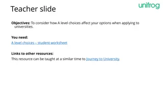 Understanding A-Level Choices for University Applications