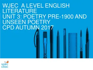 Insights from WJEC A Level English Literature Examiners' Report