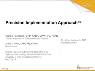 Precision Implementation Approach in Evidence-Based Practice