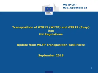 UNR WLTP: Regulations Update for Vehicle Type Approval