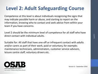 Adult Safeguarding Course Level 2 Overview