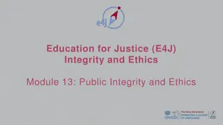 Exploring Public Integrity and Ethics in Civil Service