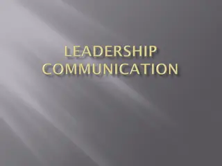 Understanding Effective Leadership Communication Strategies