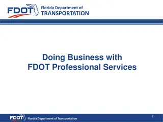 Doing Business with FDOT Professional Services in Florida