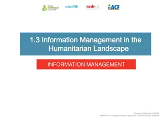 Information Management in Humanitarian Operations