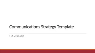 Comprehensive Communications Strategy for Target Audience Engagement